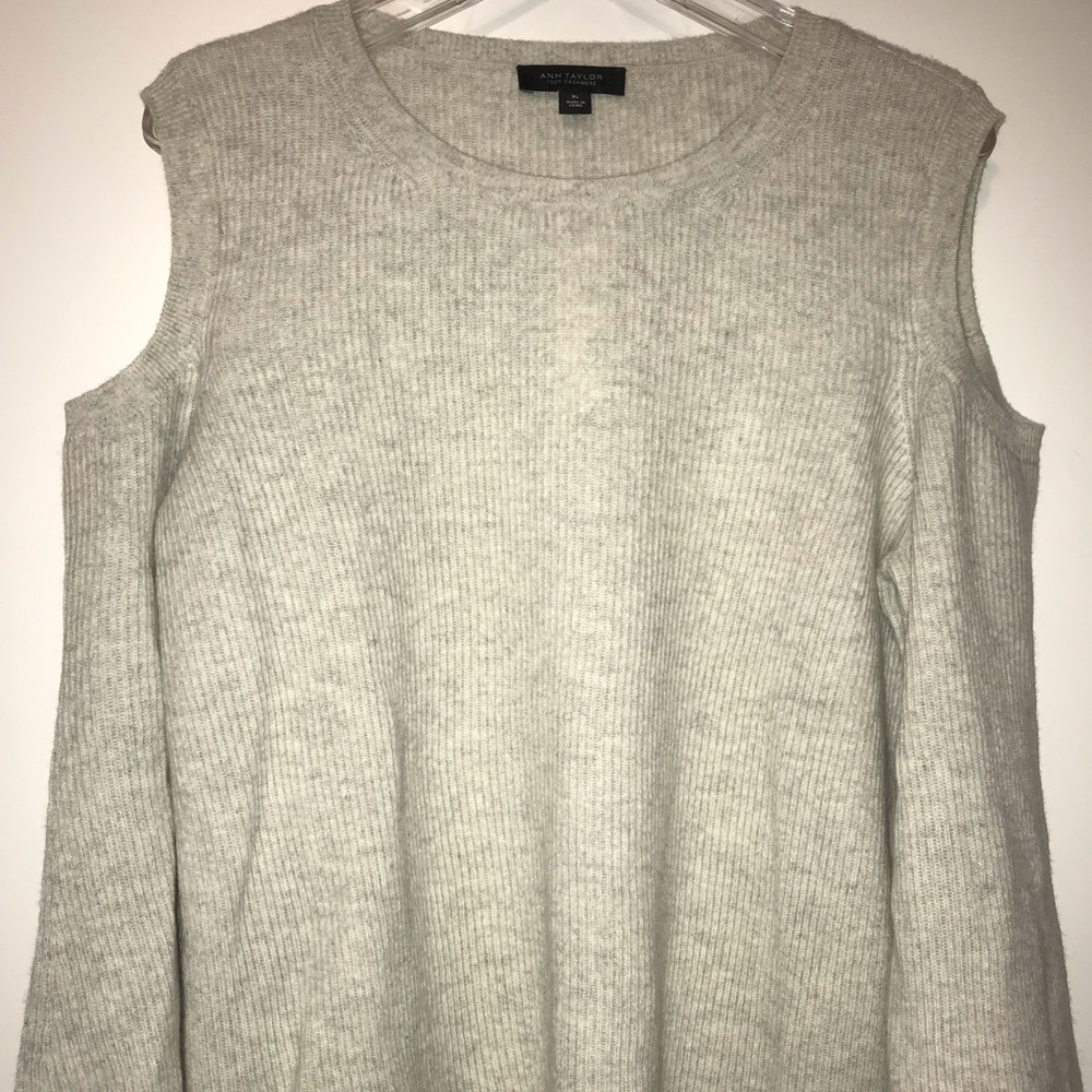 Cold shoulder sweater